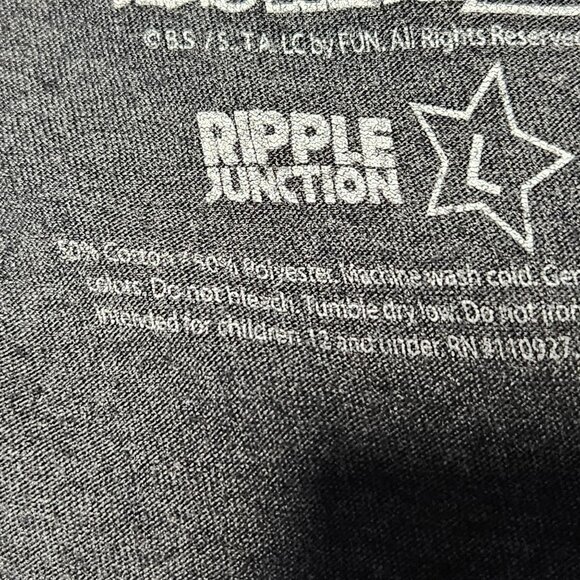 Dragonball Z Just Saiyan T Shirt Mens Size Large Gray Short Sleeve DBZ Tee - Picture 4 of 4